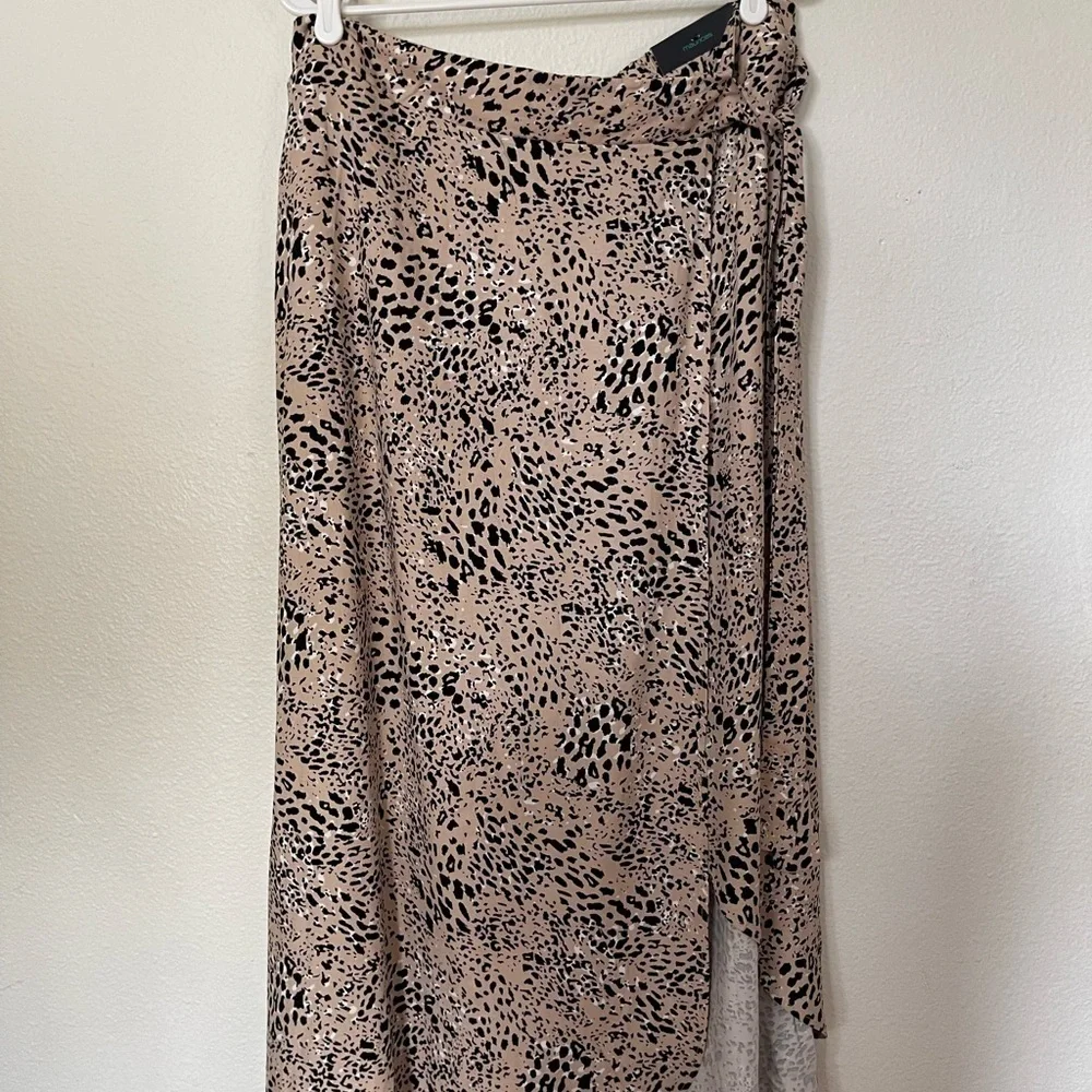 Nwt Maurice High Rise Faux Wrap Maxi Skirt